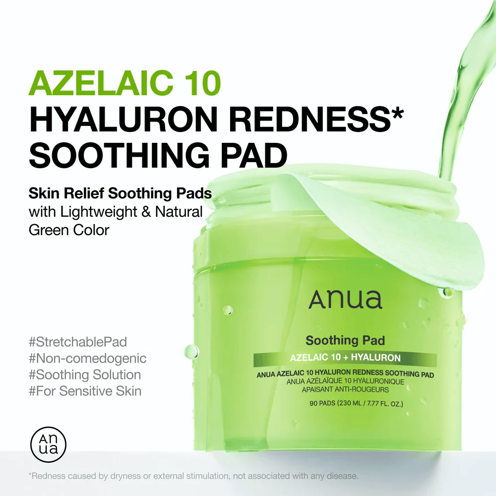 Azelaic 10 Hyaluron Redness Soothing Pad (90 pads) - Image 2