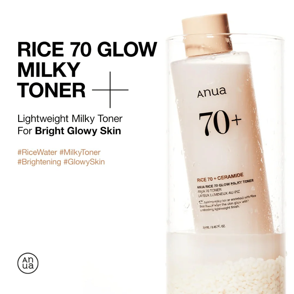 Rice 70 Glow Milky Toner 250ml - Image 2