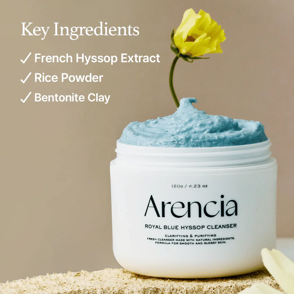 Fresh Blue Hyssop Rice Mochi Cleanser 120g - Image 3