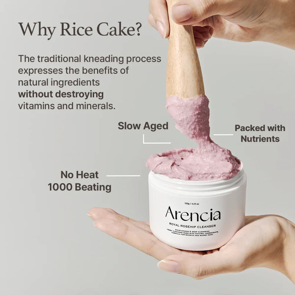 Fresh Rosehip Rice Mochi Cleanser 120g - Image 4