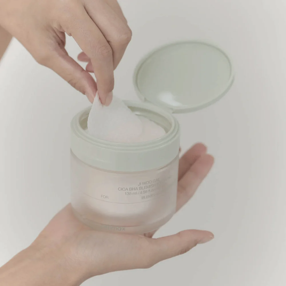 Ji Woo Gae Cica BHA Blemish Toner Pad (60 pads) - Image 4