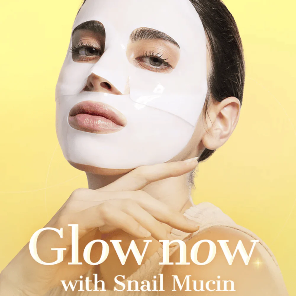 Advanced Snail Mucin Glass Glow Hydrogel Mask (3 sheets) - Image 2
