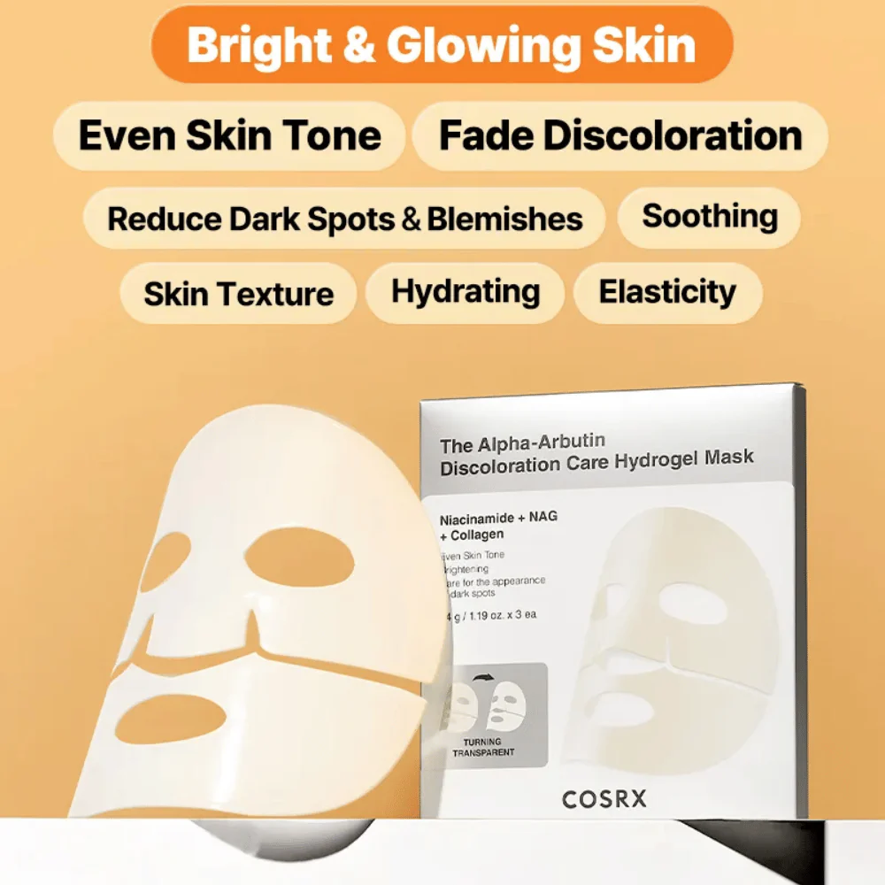 The Alpha-Arbutin Discoloration Care Hydrogel Mask (3 sheets) - Image 4