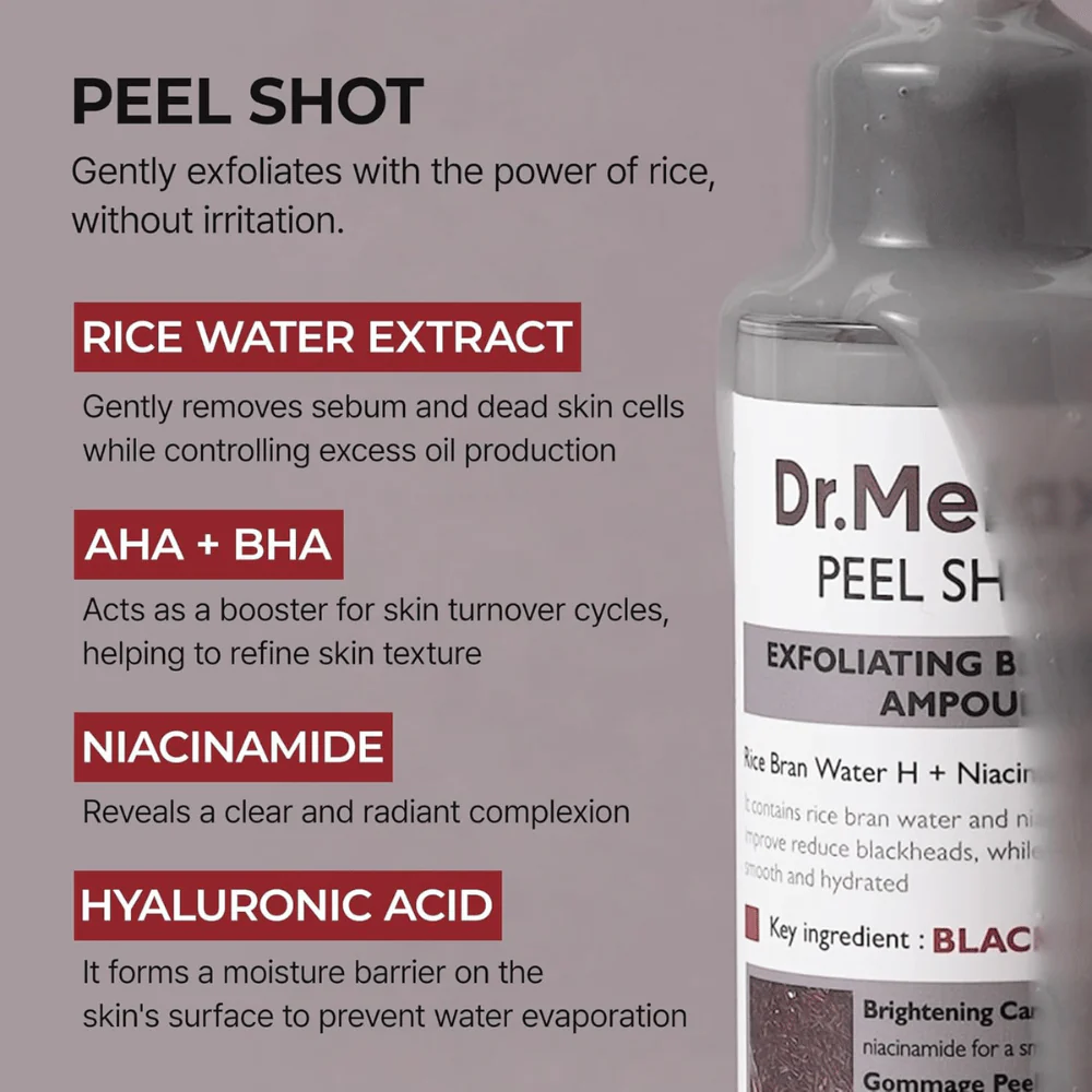 Peel Shot Exfoliating Black Rice Ampoule 80ml - Image 4