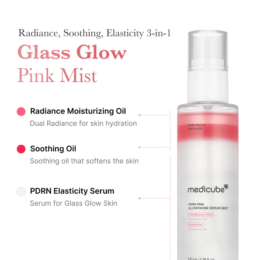 PDRN Pink Glutathione Serum Mist 100ml - Image 3