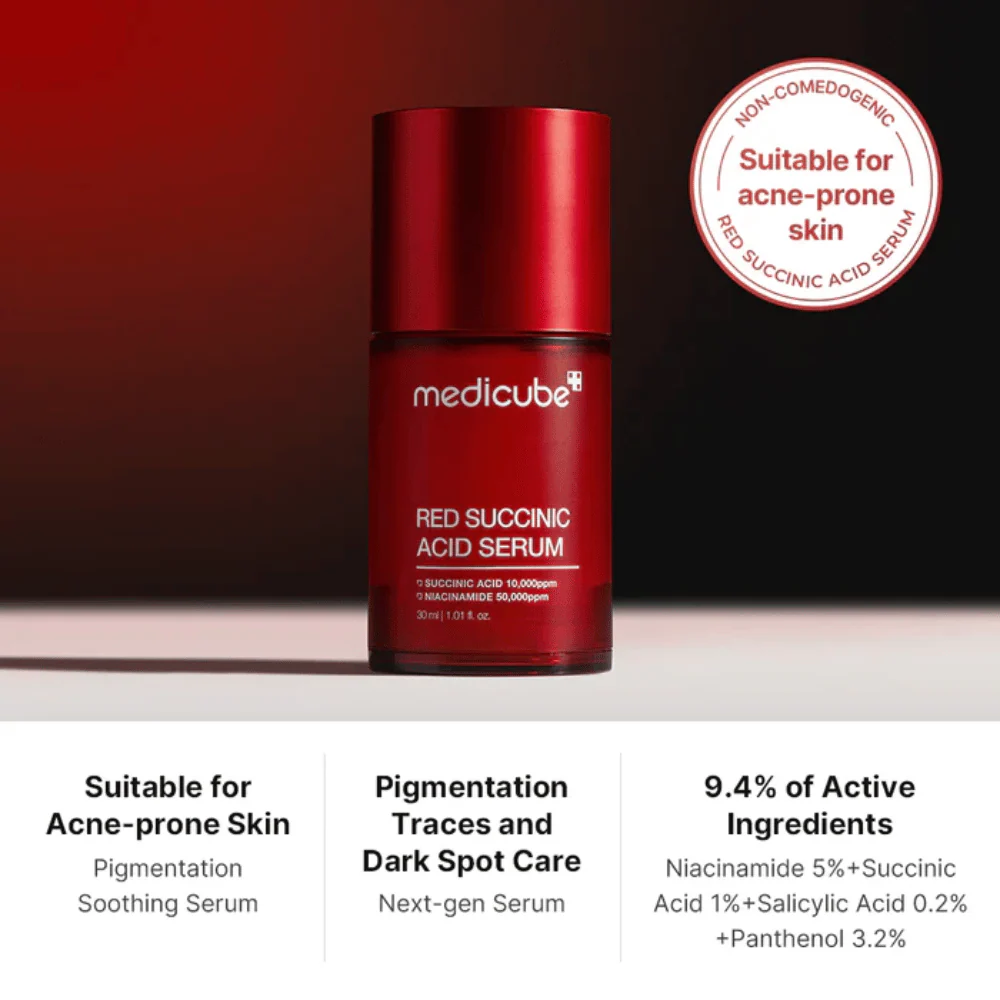 Red Succinic Acid Clarifying Serum 30ml - Image 4