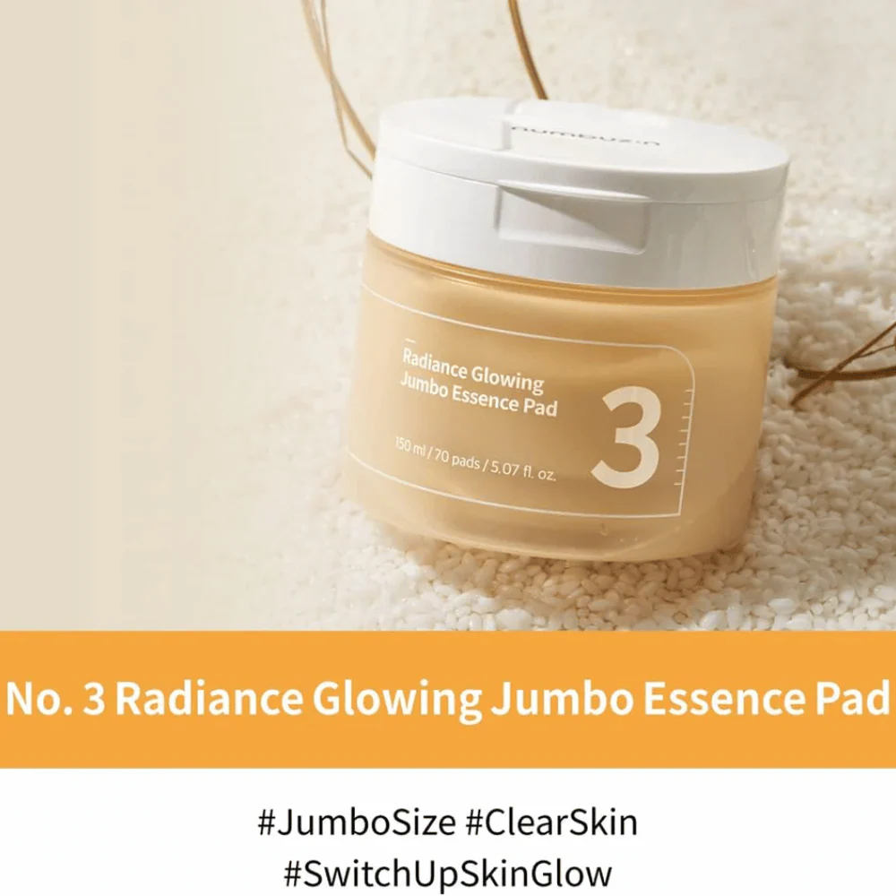 No.3 Radiance Glowing Jumbo Essence Pad 70 pads - Image 3