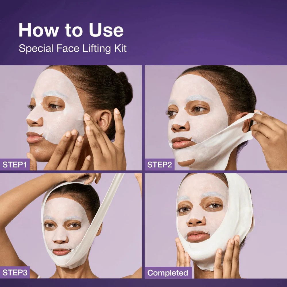 No.9 NAD+ Bio Lifting-sil Full Face Mask Set 4 sheets - Image 3